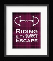 Riding is My Sweet Escape - Red Fine Art Print