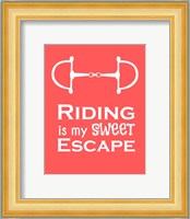 Riding is My Sweet Escape - Orange Fine Art Print