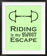 Riding is My Sweet Escape - Lime Fine Art Print