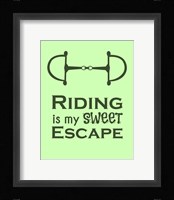 Riding is My Sweet Escape - Lime Fine Art Print