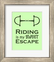 Riding is My Sweet Escape - Lime Fine Art Print