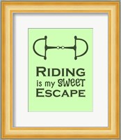 Riding is My Sweet Escape - Lime Fine Art Print