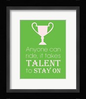 Anyone Can Ride - Green Fine Art Print