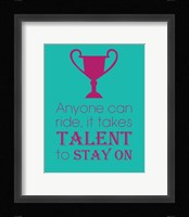 Anyone Can Ride - Teal Fine Art Print