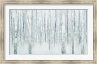 Birches in Winter Blue Gray Fine Art Print