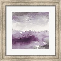 Midnight at the Lake II Amethyst and Grey Fine Art Print