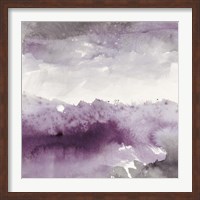 Midnight at the Lake II Amethyst and Grey Fine Art Print