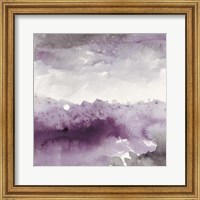 Midnight at the Lake II Amethyst and Grey Fine Art Print