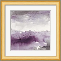 Midnight at the Lake II Amethyst and Grey Fine Art Print