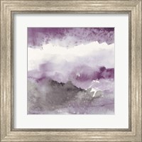 Midnight at the Lake III Amethyst and Grey Fine Art Print