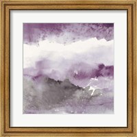 Midnight at the Lake III Amethyst and Grey Fine Art Print