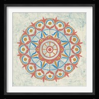 Lakai Circle V Taupe Framed Print