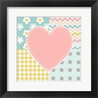 Baby Quilt I Framed Print