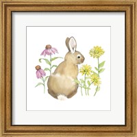 Wildflower Bunnies I Sq Fine Art Print