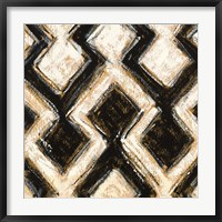 Black and Gold Geometric III Crop Fine Art Print