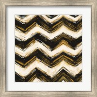 Black and Gold Geometric IV Crop Fine Art Print