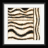 Black and Gold Geometric VI Framed Print