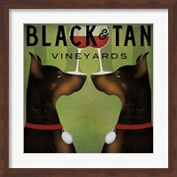 Black and Tan Vineyards Fine Art Print