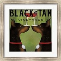 Black and Tan Vineyards Fine Art Print