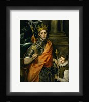 Saint Louis, King of France, and a Pageboy Fine Art Print
