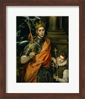 Saint Louis, King of France, and a Pageboy Fine Art Print