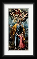 Saint Joseph and the Christ Child Fine Art Print