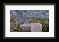 View and Map of Toledo Fine Art Print