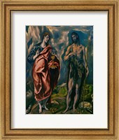 Saints John the Baptist (left) and John the Evanglist (right) Fine Art Print