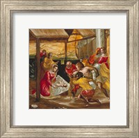 Adoration of the Shepherds (manger scene) Fine Art Print