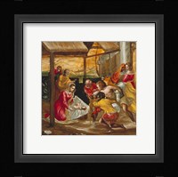 Adoration of the Shepherds (manger scene) Fine Art Print