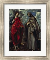 Saints John and Francis of Assisi c. 1600 Fine Art Print