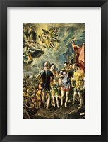 The Martyrom of St Maurice and the Theban Legion 1580 Fine Art Print