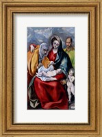 The Holy Family with Saint Anne, Saint Joseph and the child Saint John the Baptist Fine Art Print