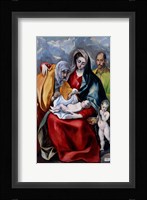 The Holy Family with Saint Anne, Saint Joseph and the child Saint John the Baptist Fine Art Print