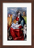 The Holy Family with Saint Anne, Saint Joseph and the child Saint John the Baptist Fine Art Print