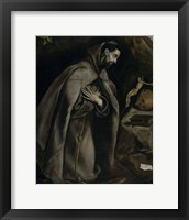 Saint Francis in Prayer Before a Crucifix, c. 1590 Fine Art Print