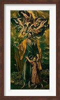Saint Joseph and the Infant Jesus Fine Art Print