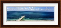 Beach Pier, Nassau, Bahamas Fine Art Print