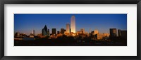 Dallas, Texas at Dusk Fine Art Print