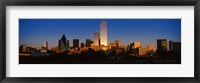 Dallas, Texas at Dusk Framed Print
