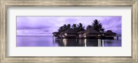 Resort at Dusk, Tahiti, French Polynesia Fine Art Print