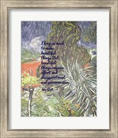 Beautiful Things - Van Gogh Quote 1 Fine Art Print