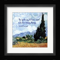 Know God - Van Gogh Quote 1 Framed Print