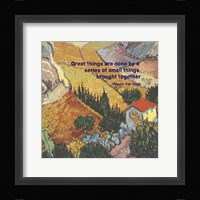 Great Things -Van Gogh Quote 4 Fine Art Print