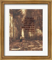For the Great - Van Gogh Quote 2 Fine Art Print