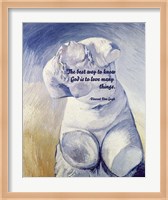 Know God - Van Gogh Quote 2 Fine Art Print