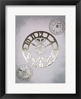 Gilded Clocks I - Metallic Foil Framed Print