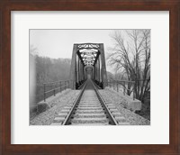 VIEW NORTHEAST OF WEST END OF BRIDGE. - Joshua Falls Bridge, Spanning James River at CSX Railroad Fine Art Print