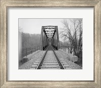 VIEW NORTHEAST OF WEST END OF BRIDGE. - Joshua Falls Bridge, Spanning James River at CSX Railroad Fine Art Print