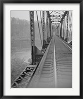 VIEW NORTHEAST SHOWING CONNECTION OF VERTICALS AND BOTTOM CHORD, WEST SPAN. - Joshua Falls Bridge, Spanning James River at CSX R Fine Art Print